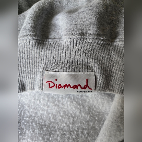 Diamond Supply Co Urban Skyline Gray Crewneck Sweater Size XL - Picture 7 of 8